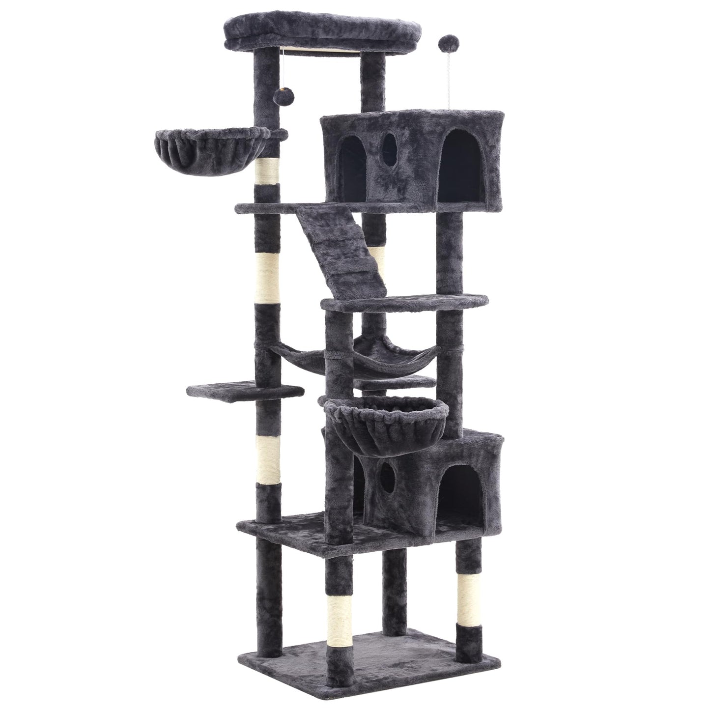 Keygarzone Large Cat Tree with Scratching Posts, 73"