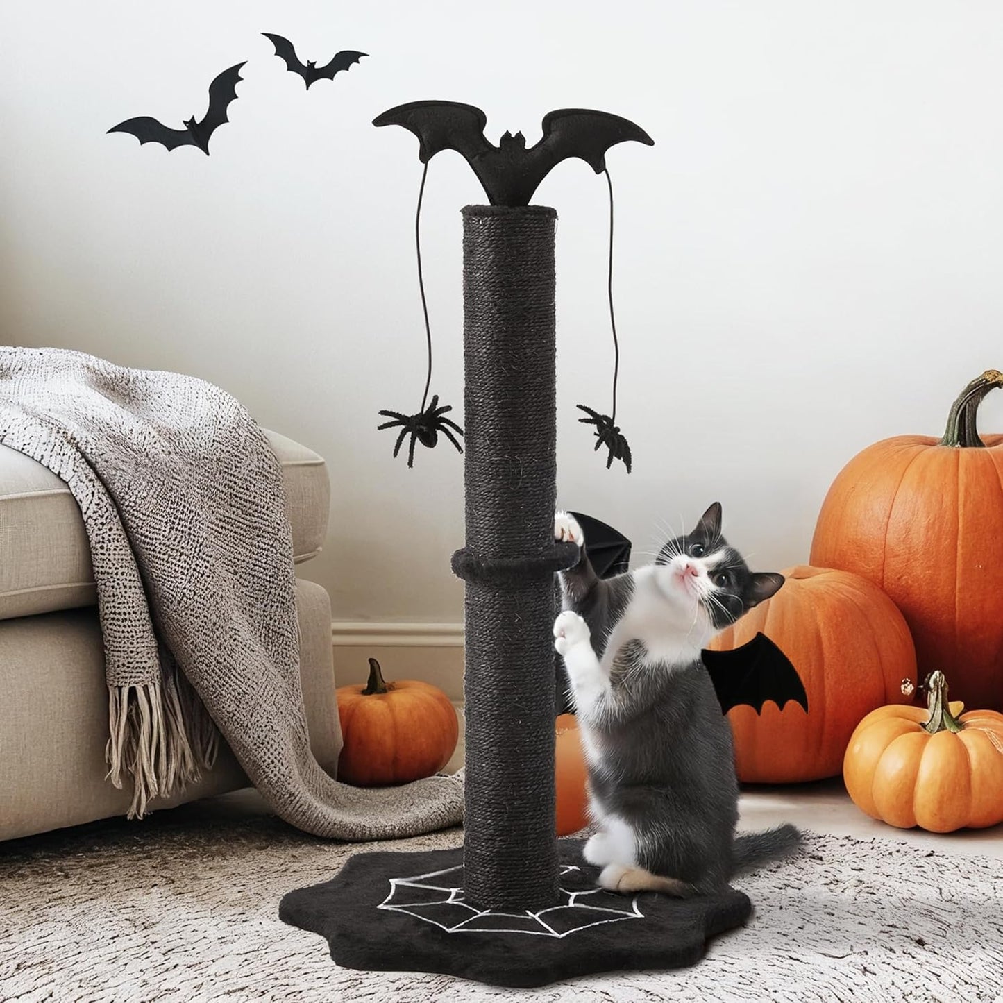 Keygarzone 25" Halloween-Themed Cat Scratching Post