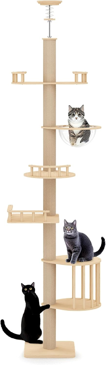 Keygarzone Floor to Ceiling Cat Tree Tower