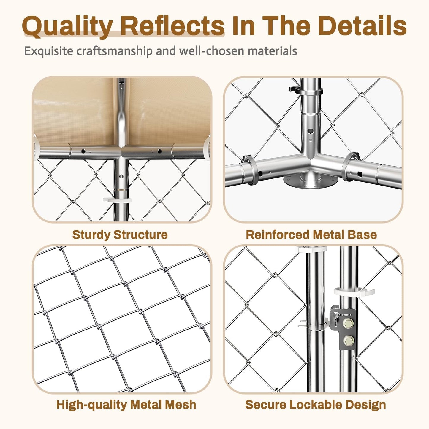 Outdoor Dog Kennel with Cover