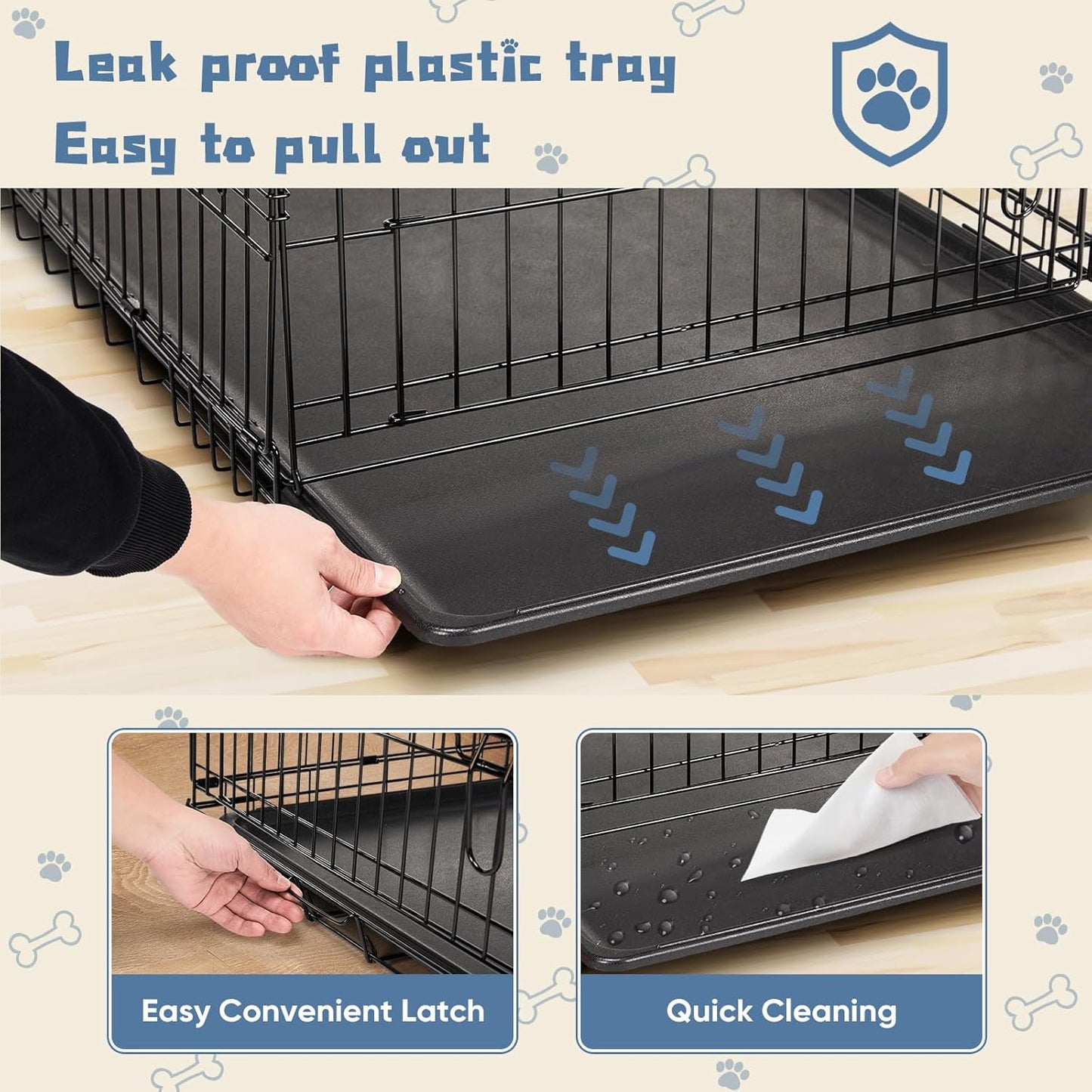 24-30 inch Single Door Dog Cage