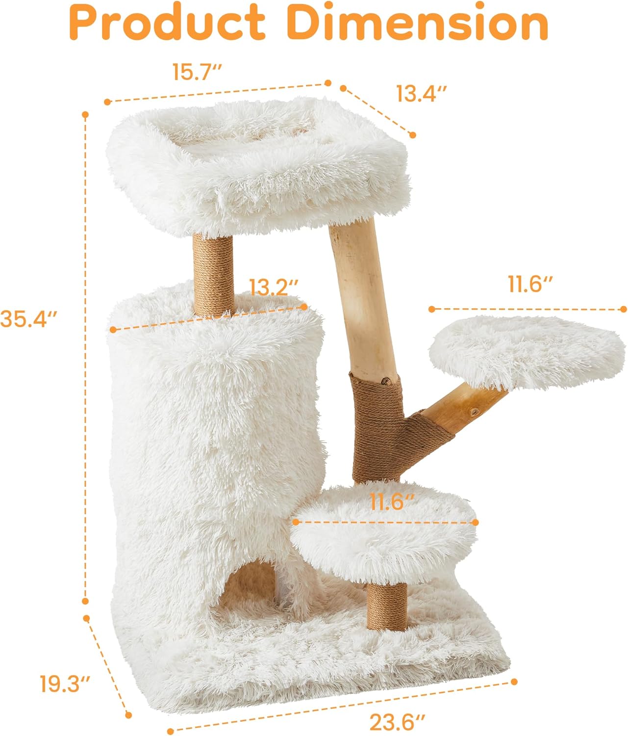 Keygarzone 35-Inch Cat Tree for Indoor Cats