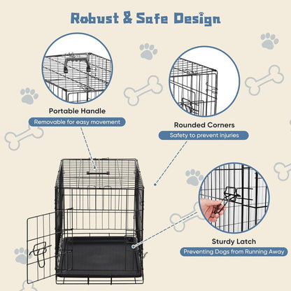 24-30 inch Single Door Dog Cage