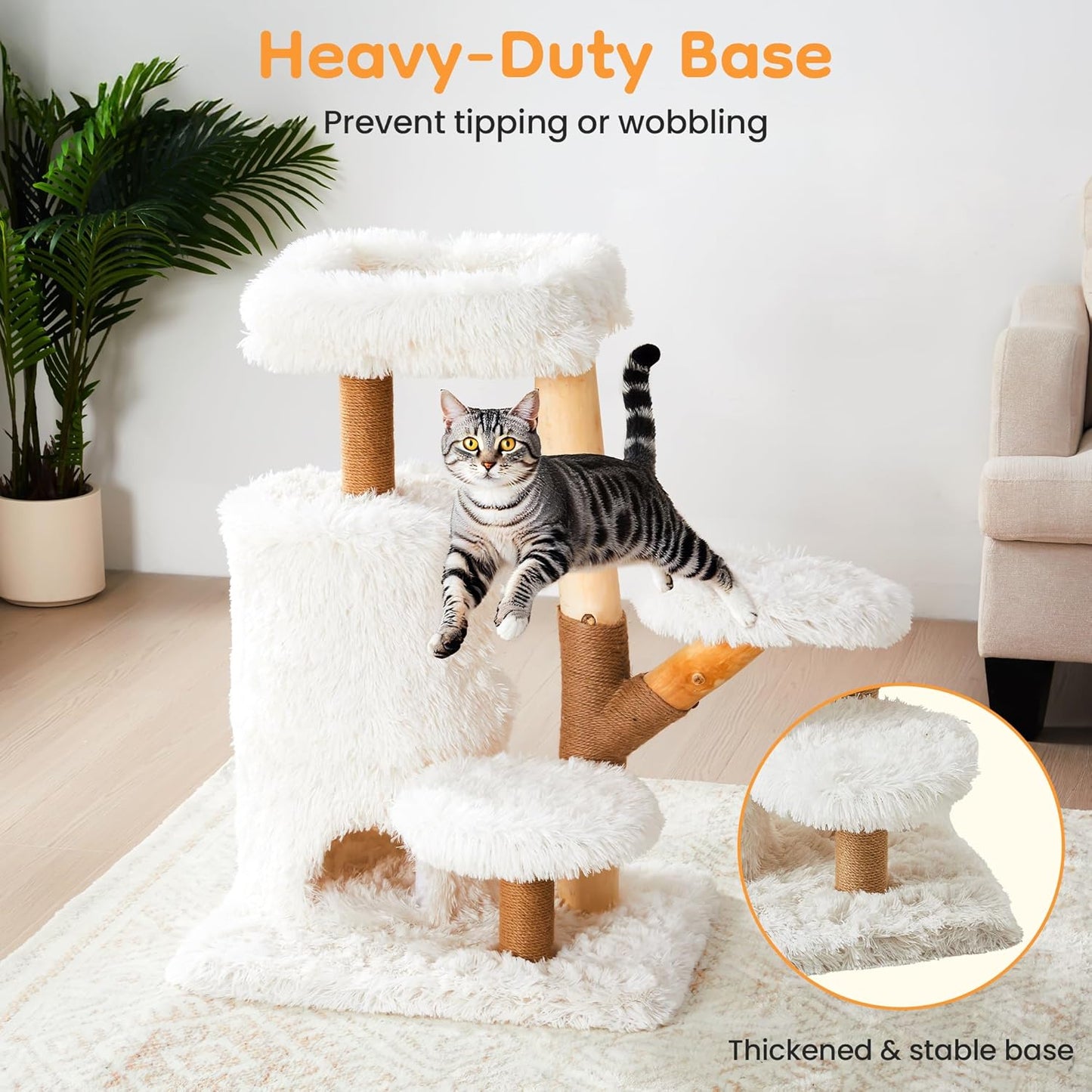 Keygarzone 35-Inch Cat Tree for Indoor Cats