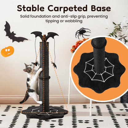 Keygarzone 25" Halloween-Themed Cat Scratching Post