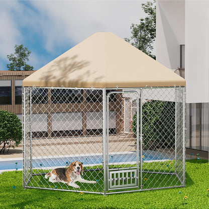 Outdoor Dog Kennel with Cover