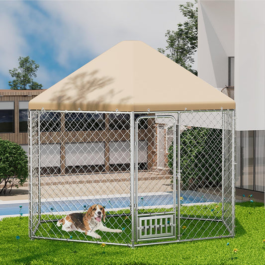 Outdoor Dog Kennel with Cover