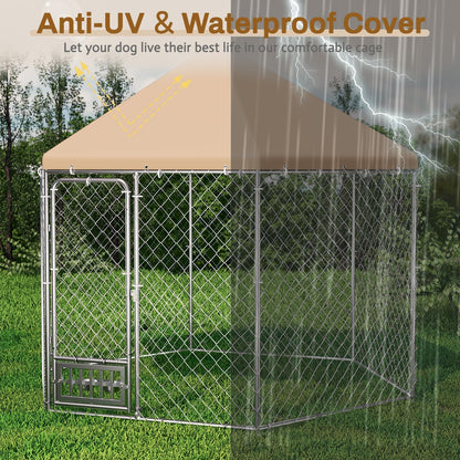 Outdoor Dog Kennel with Cover